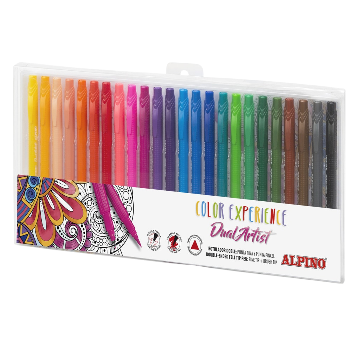 ROTULADOR ALPINO DUAL ARTIST COLOR EXPERIENCE PACK 24