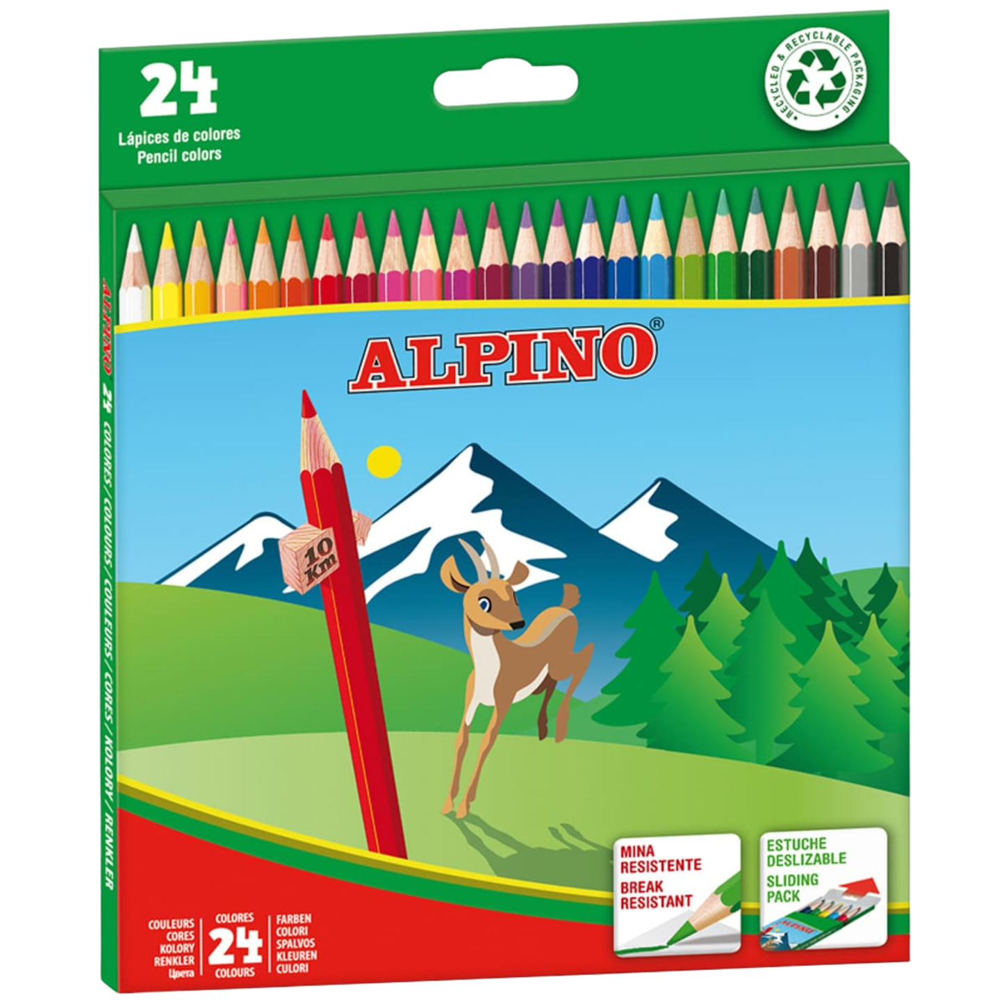 ALPINO PINTURAS COLORES MADERA (CAJA DE 24 LÁPICES)