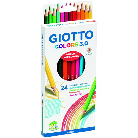 GIOTTO COLORS 3.0 PINTURAS DE COLORES (CAJA DE 24 LÁPICES)