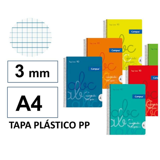 CUADERNO CAMPUS A4 CUADRICULA 3 MM