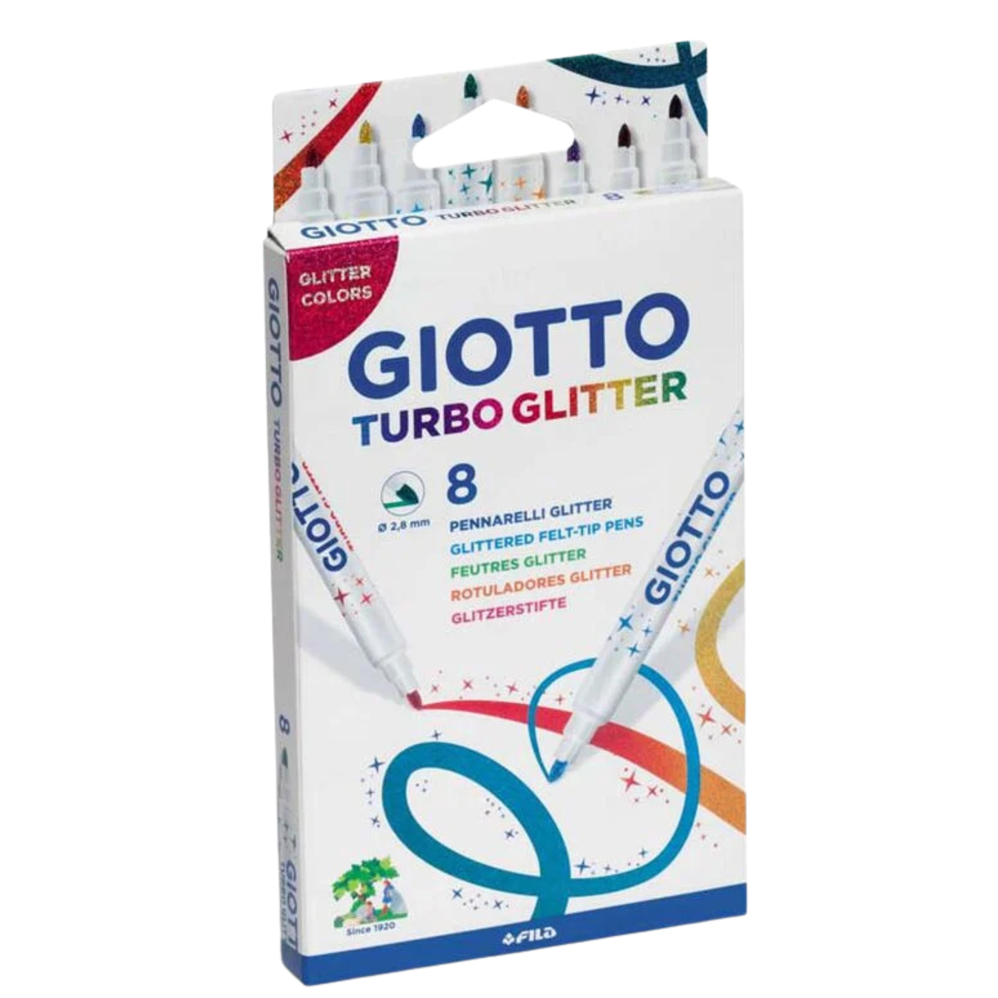 ROTULADOR GIOTTO TURBO GLITTER PACK 8
