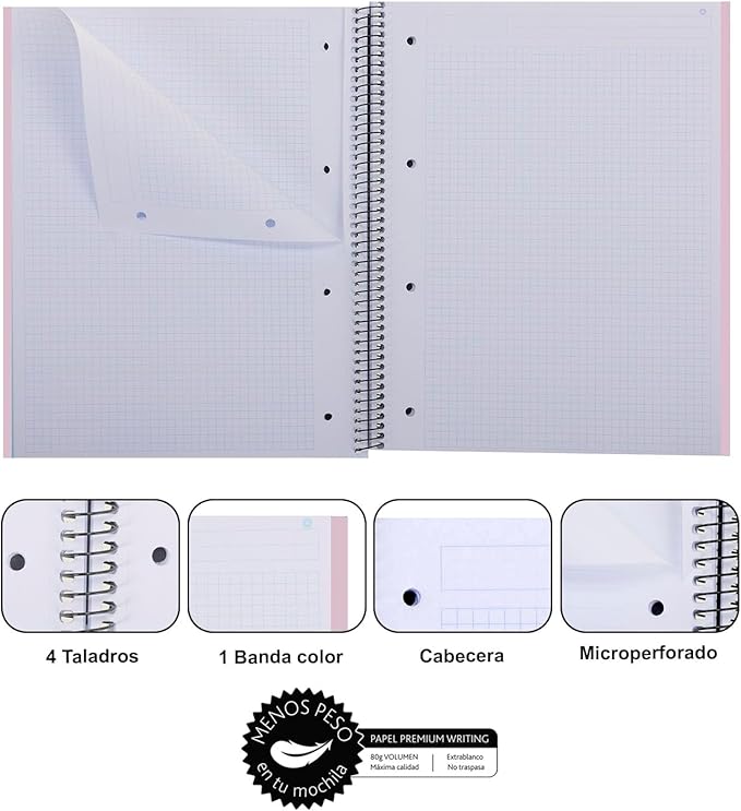 CUADERNO ESPIRAL NAVIGATOR A4