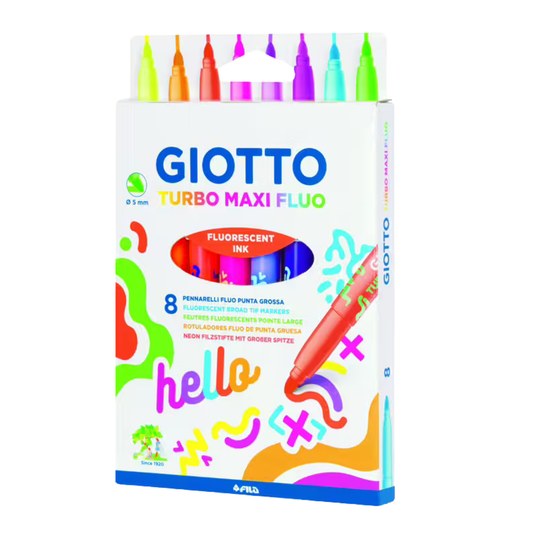 ROTULADOR GIOTTO TURBO MAXI FLUOR PACK 8